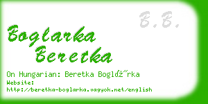 boglarka beretka business card